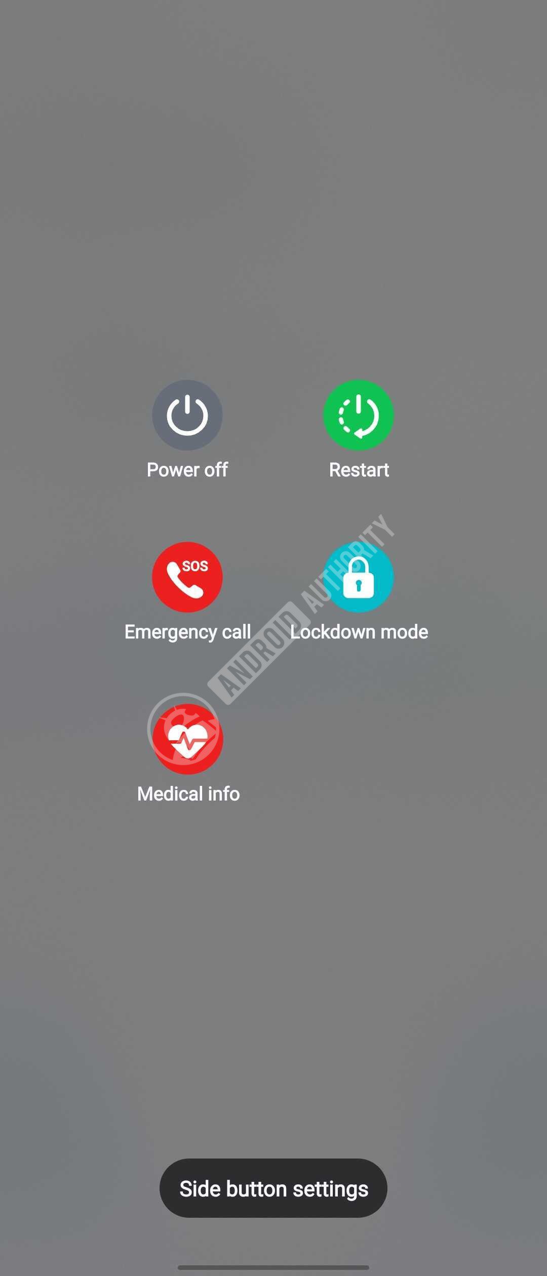 One UI 8.5 Power menu Lockdown mode option watermarked