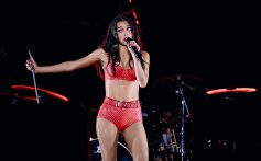 Olivia Rodrigo at the 2025 Governors Ball Music Festival held at Flushing Meadows Corona Park on June 7, 2025, in New York.