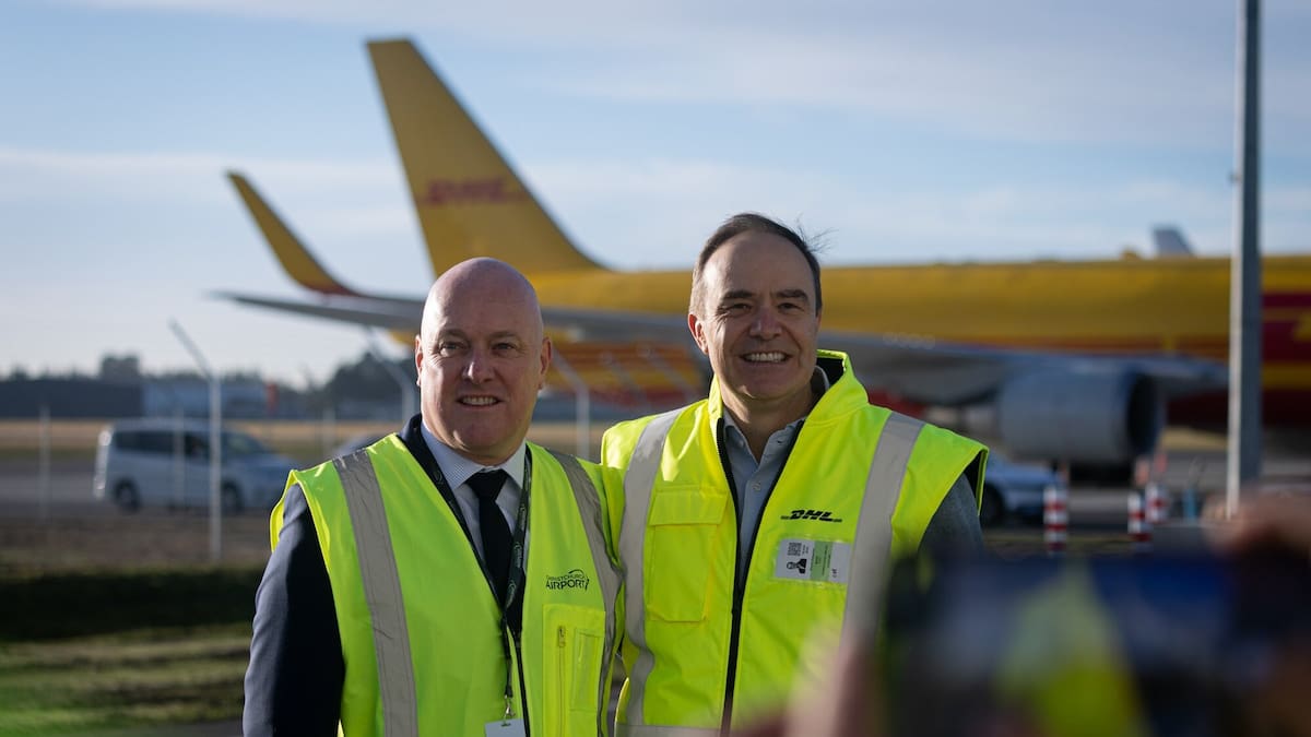 Christopher Luxon opens new $40m freight apron at Christchurch Airport