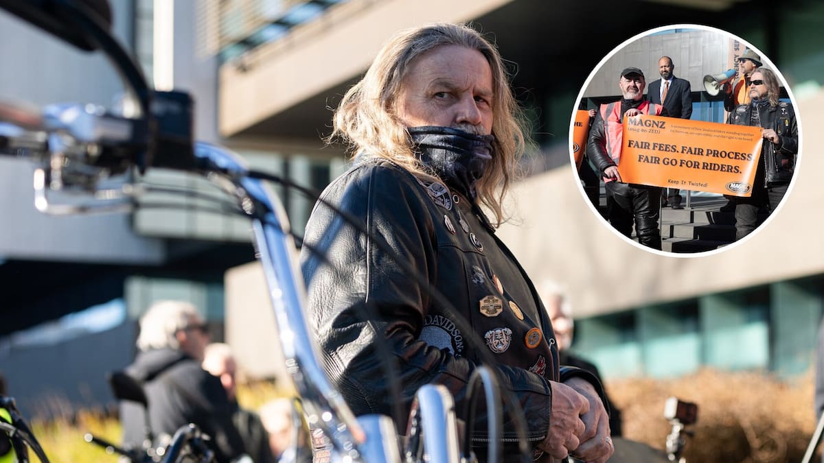 Motorcyclists protest Christchurch ACC levy hikes ahead of court challenge