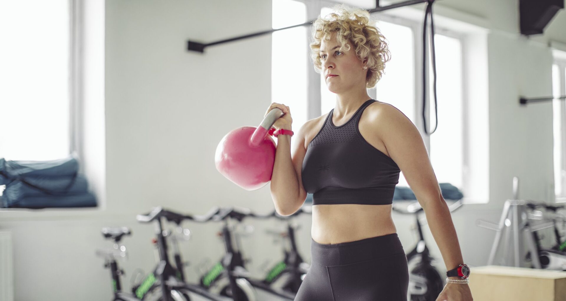 Build full-body strength and power with this quick-fire kettlebell circuit