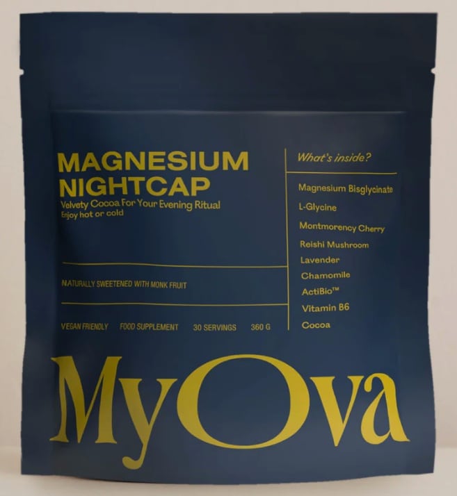 MyOva magnesium nightcap hot chocolate