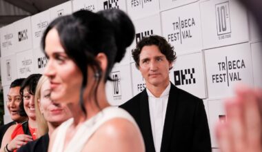 Katy Perry calls Justin Trudeau ‘the love of my life’ at film premiere