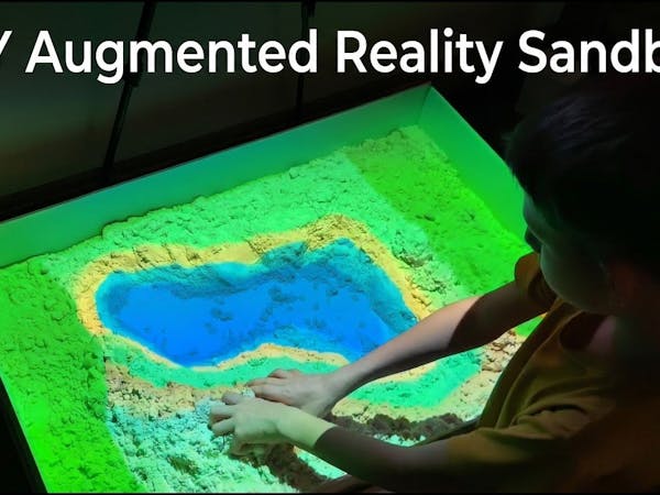 UncleStem's AR Sandbox Turns Kinetic Sand Into a Live Topographic Map