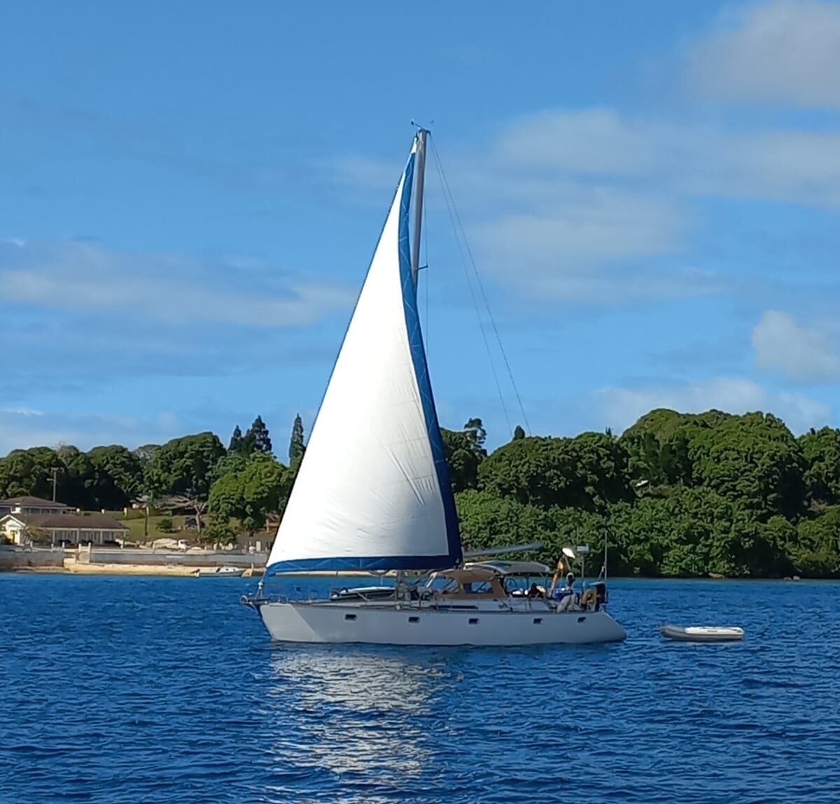  The Cahuna under sail.