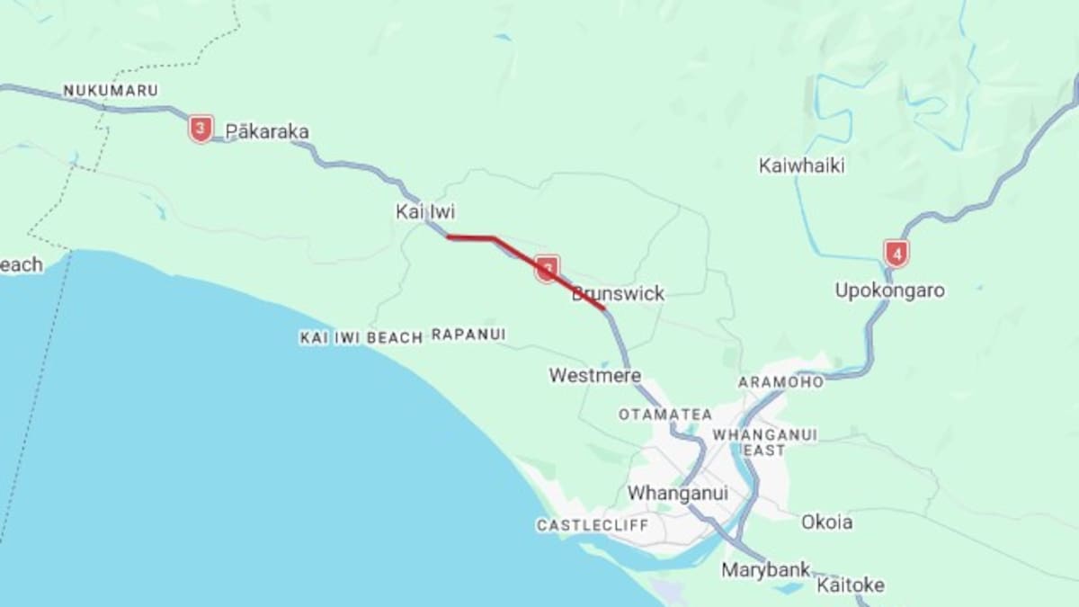 One dead, State Highway 3 closed near Kai Iwi, north of Whanganui after serious crash