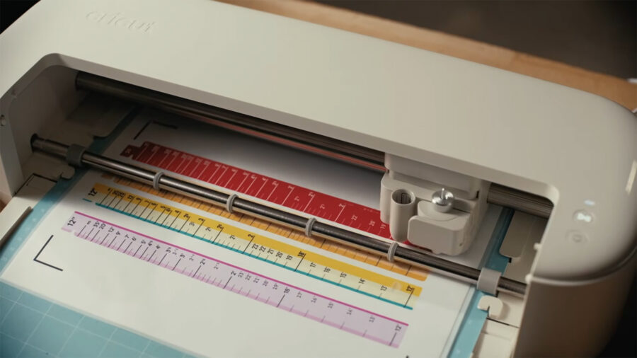 A cutting machine is recommended to print and cut labels generated in RingThing