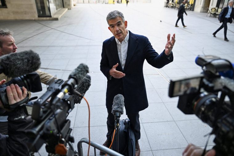 BBC Director-General Matt Brittin speaks to members of the media as he arrives for his first day at Broadcasting House in London, Britain, May 18, 2026. REUTERS/Chris J Ratcliffe TPX IMAGES OF THE DAY