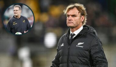 Rassie Erasmus' 'better record' verdict on Scott Robertson after brutal All Blacks sacking