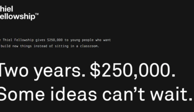 Apply for the Thiel Fellowship 2026: Offering $250,000 Grants to Young Innovators
