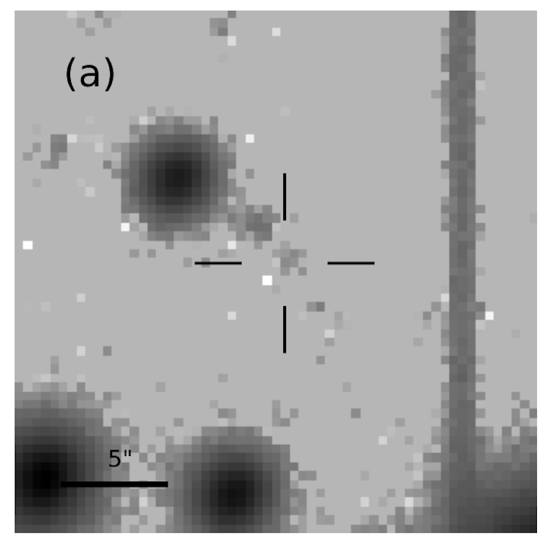 Image of KSP-OT-202104a in a quiescent phase image made by stacking 549 x 60s exposures (Credit : Sang Chul Kim et al)