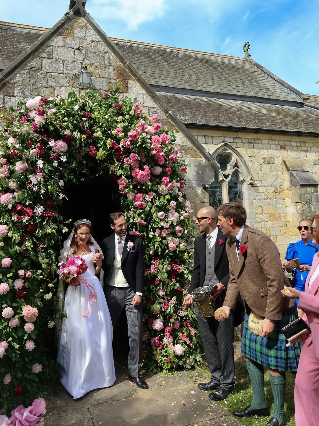 Image may contain David Thodey Ronny Levy Adult Person Wedding Clothing Footwear and Shoe