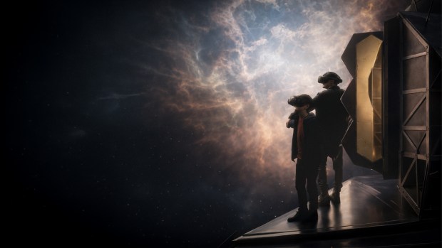 "Smithsonian Starstruck: An Immersive Experience" is a virtual reality show that depicts cosmic wonders, such as the black holes and the birth of stars, using real astronomical data. (Provided by Fever)