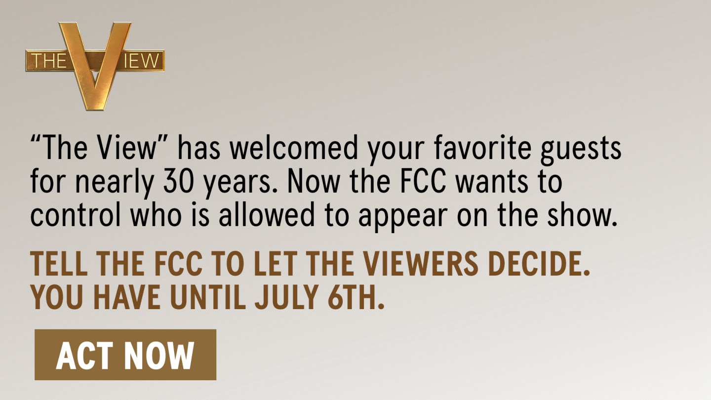 ABC Ad Campaign Urges Support in Fight With FCC Over The View