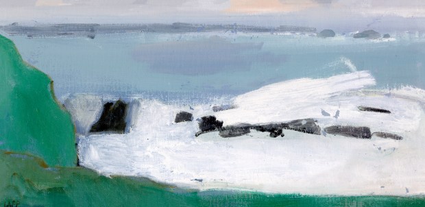 "Coast," by the late Maurice Lapp, is one of more than 100 of his works to be shown at Corrick's in downtown Santa Rosa. (Courtesy of Corrick's)