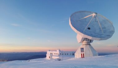 The IRAM telescope that was used for part of the study. Credit - IRAM-gre/Wikimedia Commons