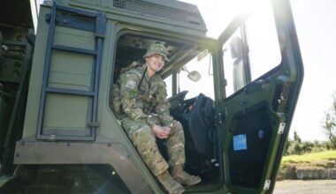 Former Hastings Girls’ High School student Charé Park jumps from the dance floor to the battlefield as an army reserve