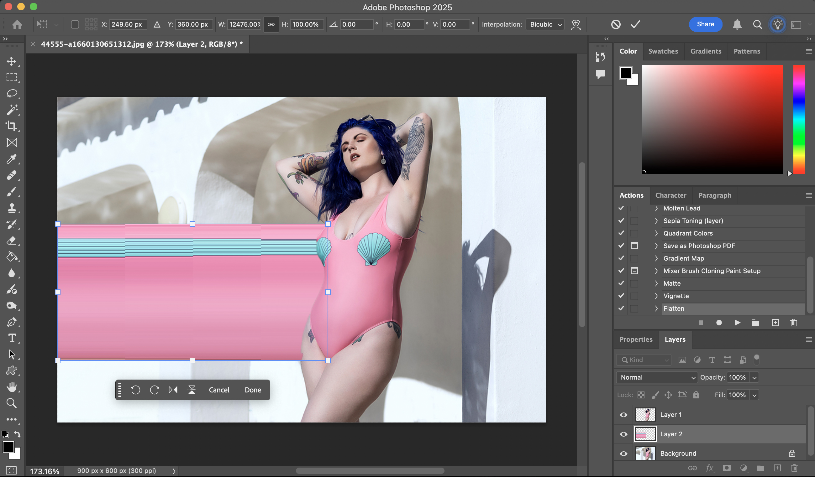 Pixel stretch tutorial step 3