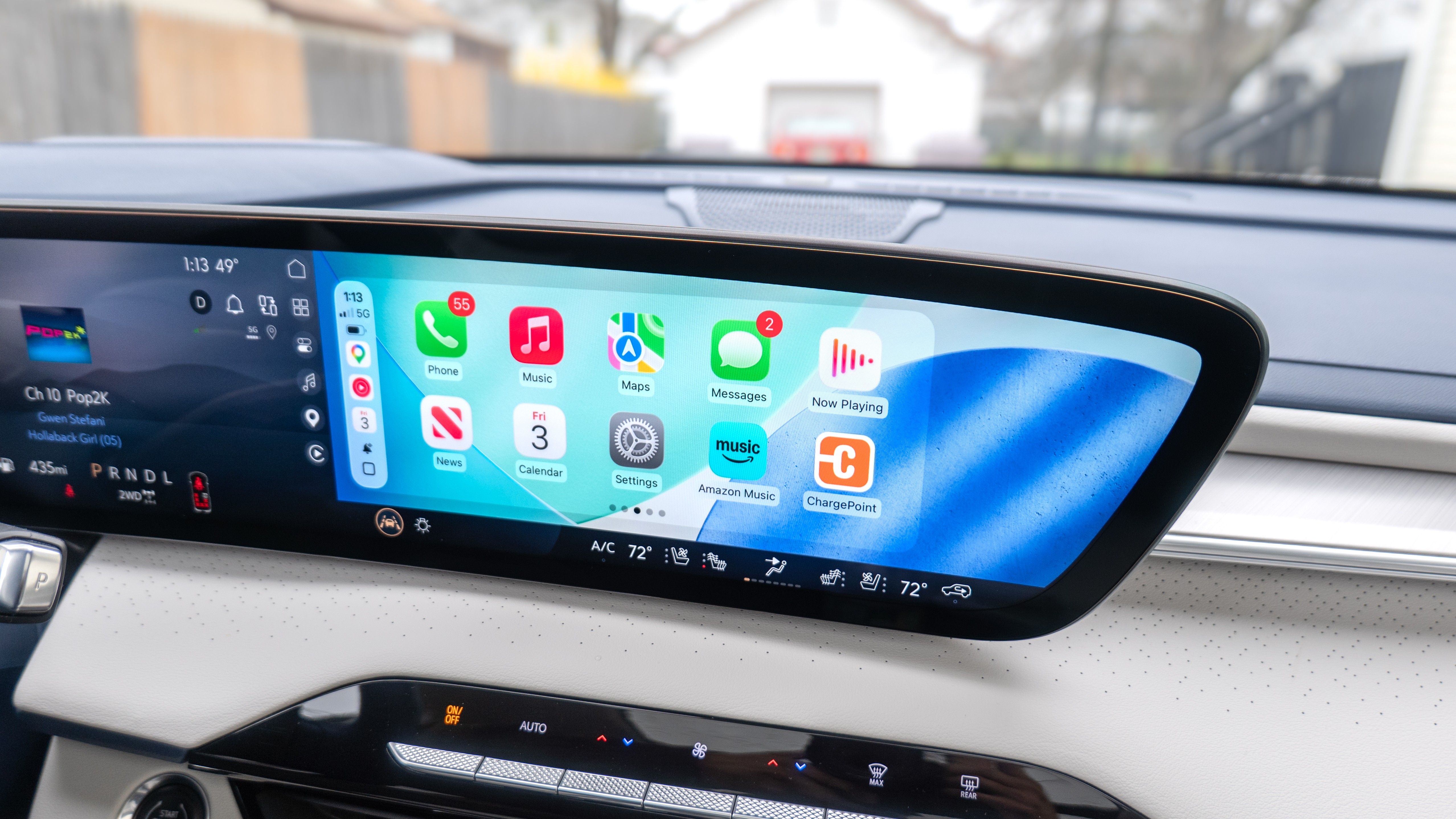 CarPlay in iOS 26.5 beta 1 showing on a screen.