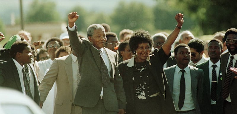 Free Nelson Mandela. Photograph: Rogan Productions/Channel 4