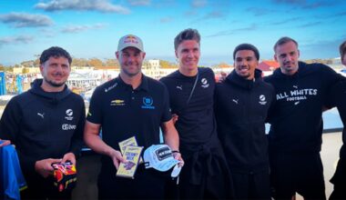 Fifa World Cup: All Whites visit Shane van Gisbergen before latest race at Naval Base Coronado