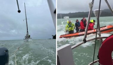 Solo transtasman sailor rescued after night in rough seas off Northland