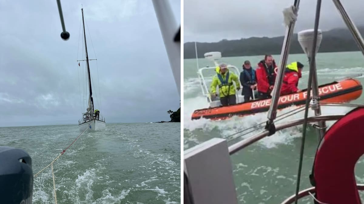 Solo transtasman sailor rescued after night in rough seas off Northland