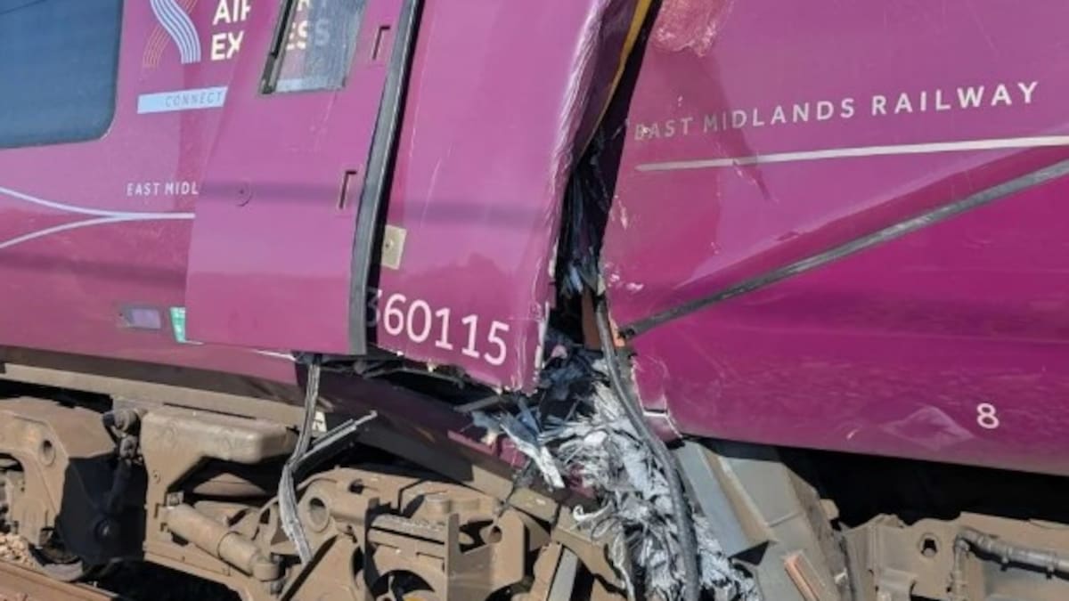 Two trains collide north of London, injuries reported
