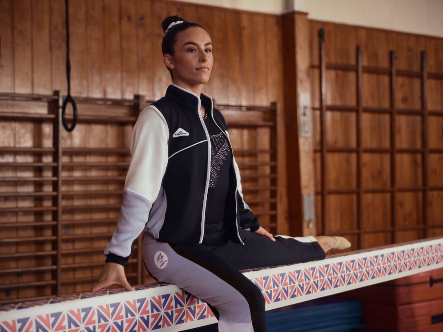 Kiwi gymnast Courtney McGregor models the uniform for the 2026 Commonwealth Games.