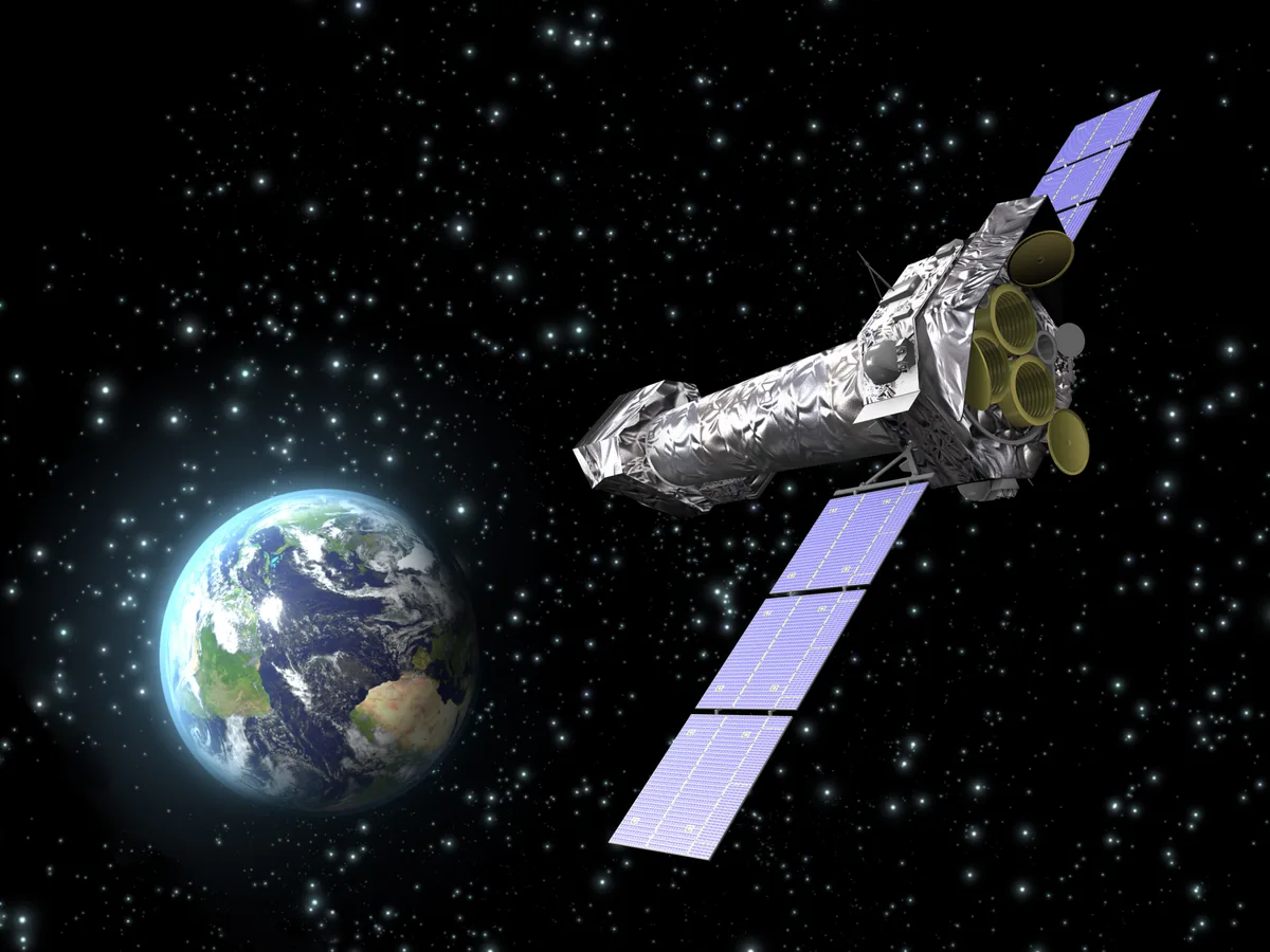 An artist's impression of XMM-Newton. Credit: ESA-C. Carrie