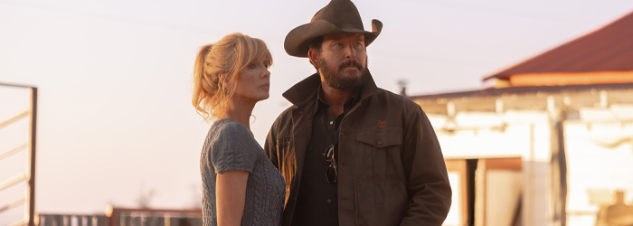 Kelly Reilly and Cole Hauser in Dutton Ranch: Season 1 (2026)