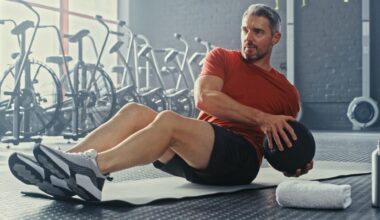 A man doing Russian twists