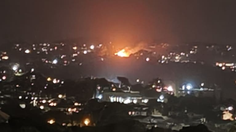 A house fire in Tītahi Bay, Porirua.