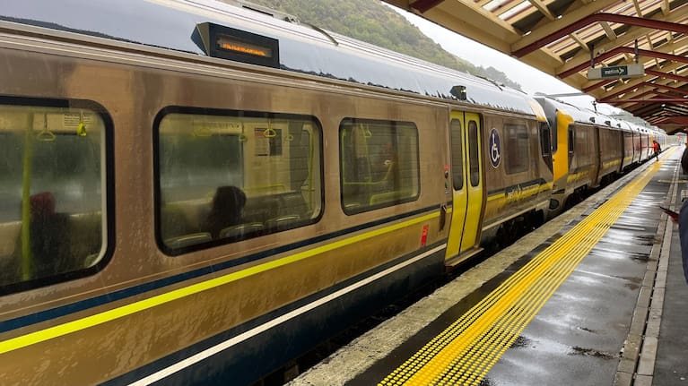 A Metlink train in Wellington.
