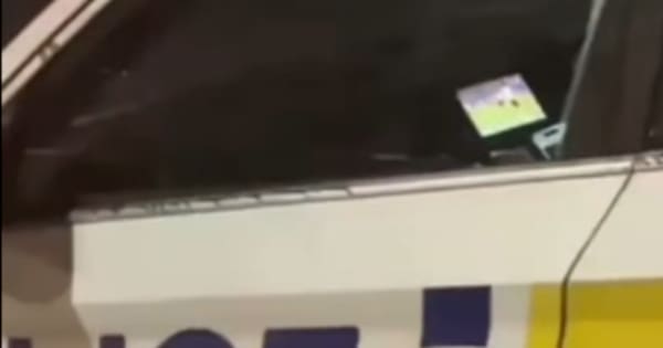 Cop fined after being caught watching league while driving police car