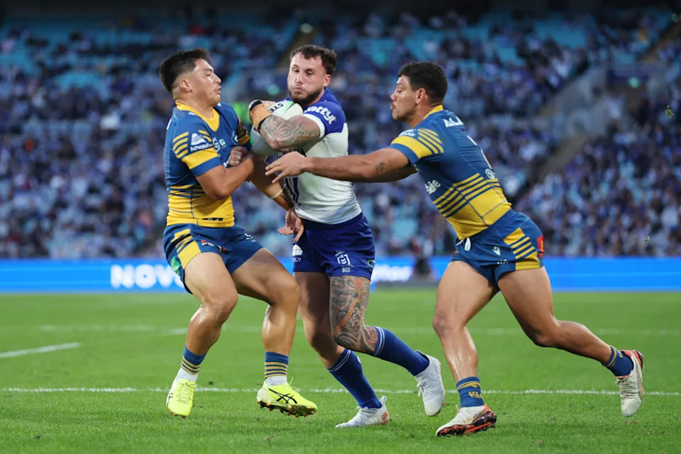 Seen here, Bulldogs centre Bronson Xerri in the NRL.