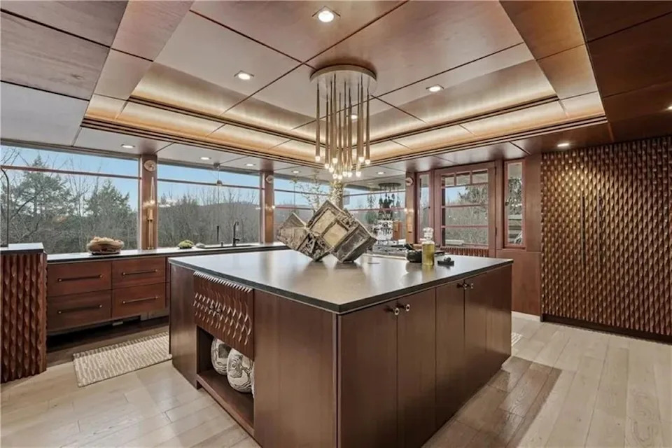 Kitchen of Lynn Hall in Port Allegany, PA, on sale for $2,750,000