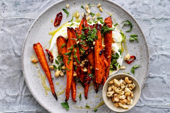 Adam Liaw's chilli-roasted carrots