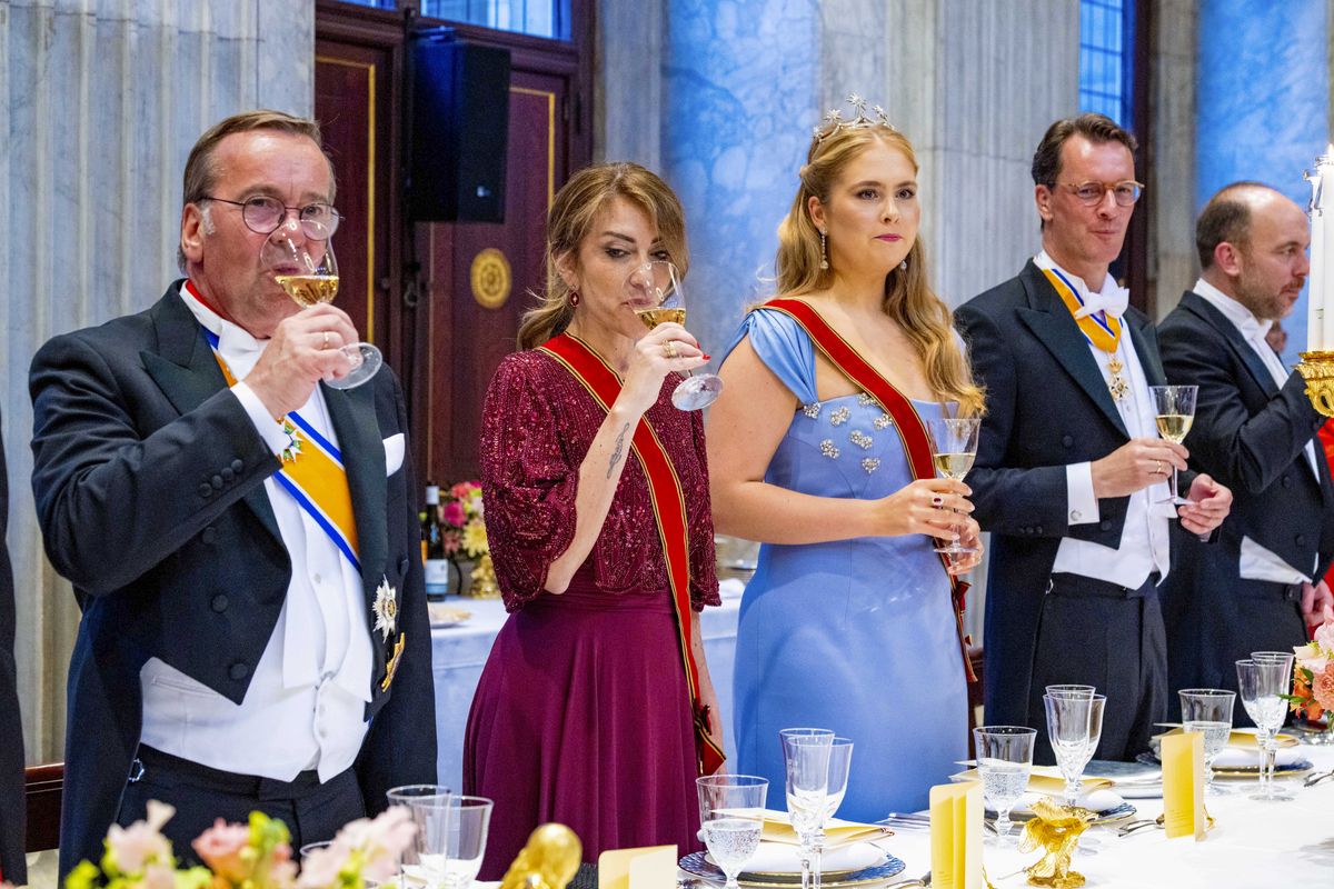 Soft waves, radiant makeup and historic diamonds completed the future queen's elegant appearance.