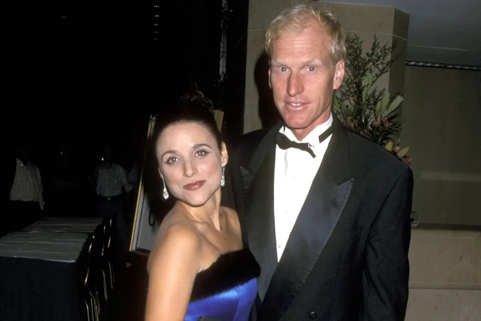 Julia Louis-Dreyfus and Brad Hall in 2000Credit: Ron Galella Collection/Getty
