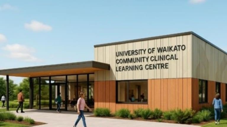 An artist’s impression of a Community Clinical Learning Centre for University of Waikato Medical School (Supplied: Thames-Coromandel District Council)
