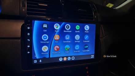 App drawer on Android Auto.