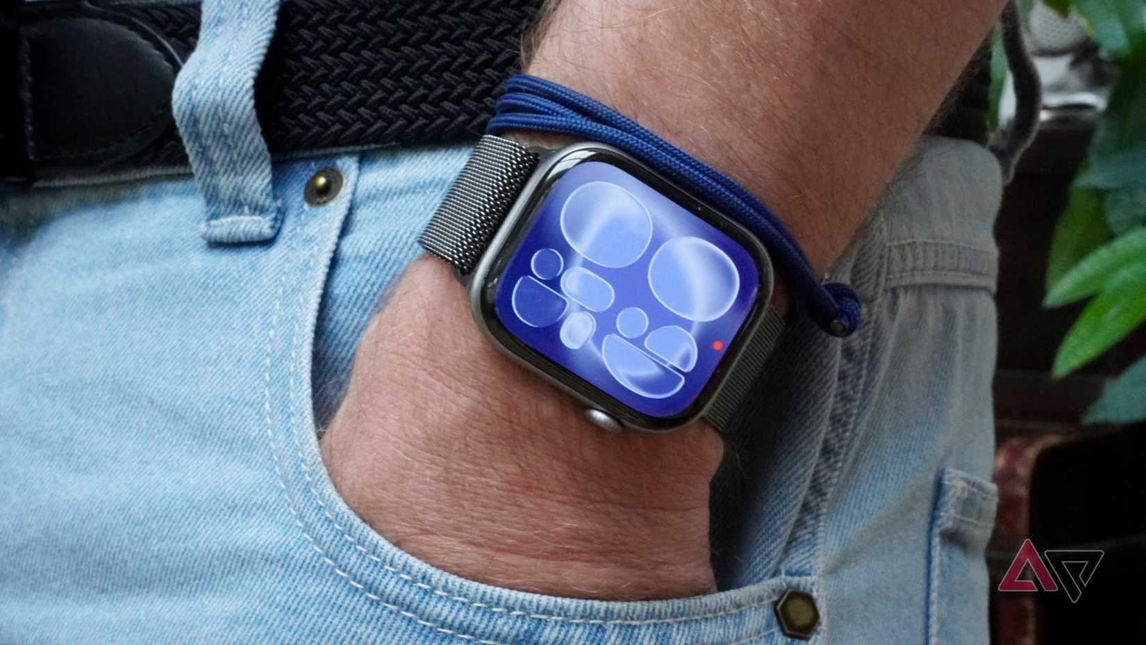 A person wearing the Apple Watch Series 11