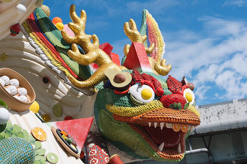 arno coenen bejewels dragon sculptures with taiwanese ingredients at huannan market - 1