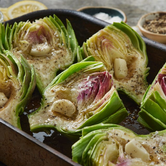roasted artichokes with garlic