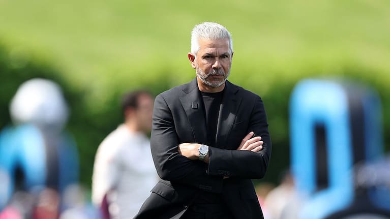 Auckland FC coach Steve Corica during the round five A-League Men match between Auckland FC and Brisbane Roar at Go Media Stadium.