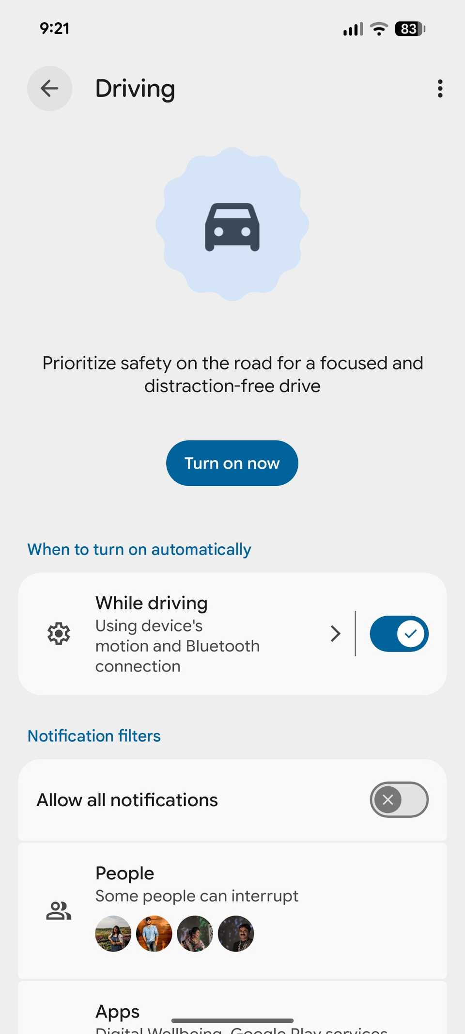 Drive mode on Pixel