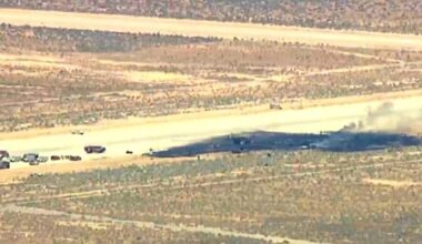 8 presumed dead after B-52 bomber crashes at base in Southern California