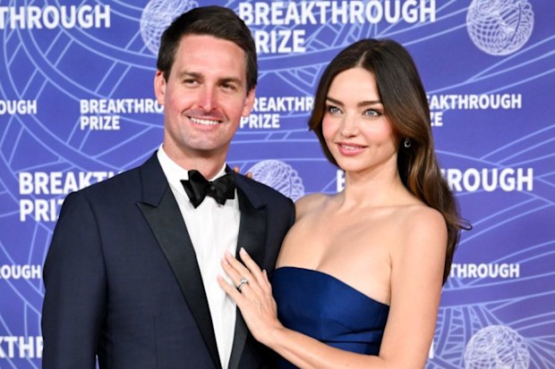 Evan Spiegel and Miranda Kerr