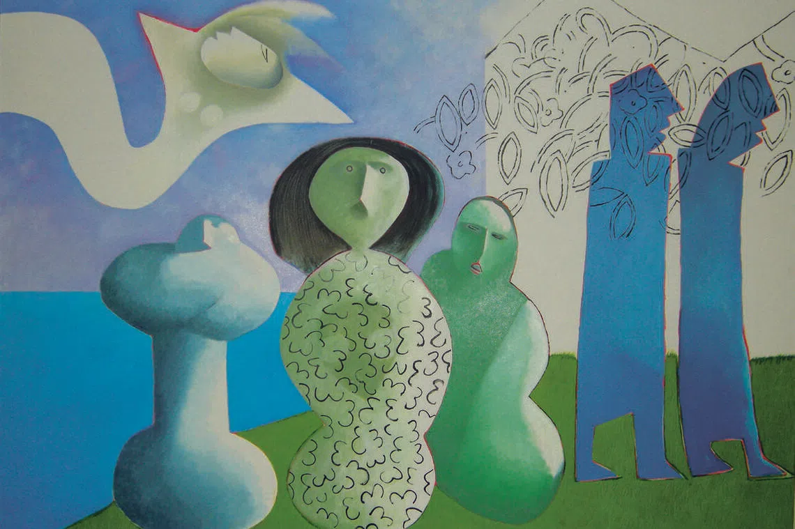 Malaysian artist Khoo Sui Hoe’s Legend Of A Lost Clan was exhibited at the Nanyang Academy of Fine Arts in 2015.